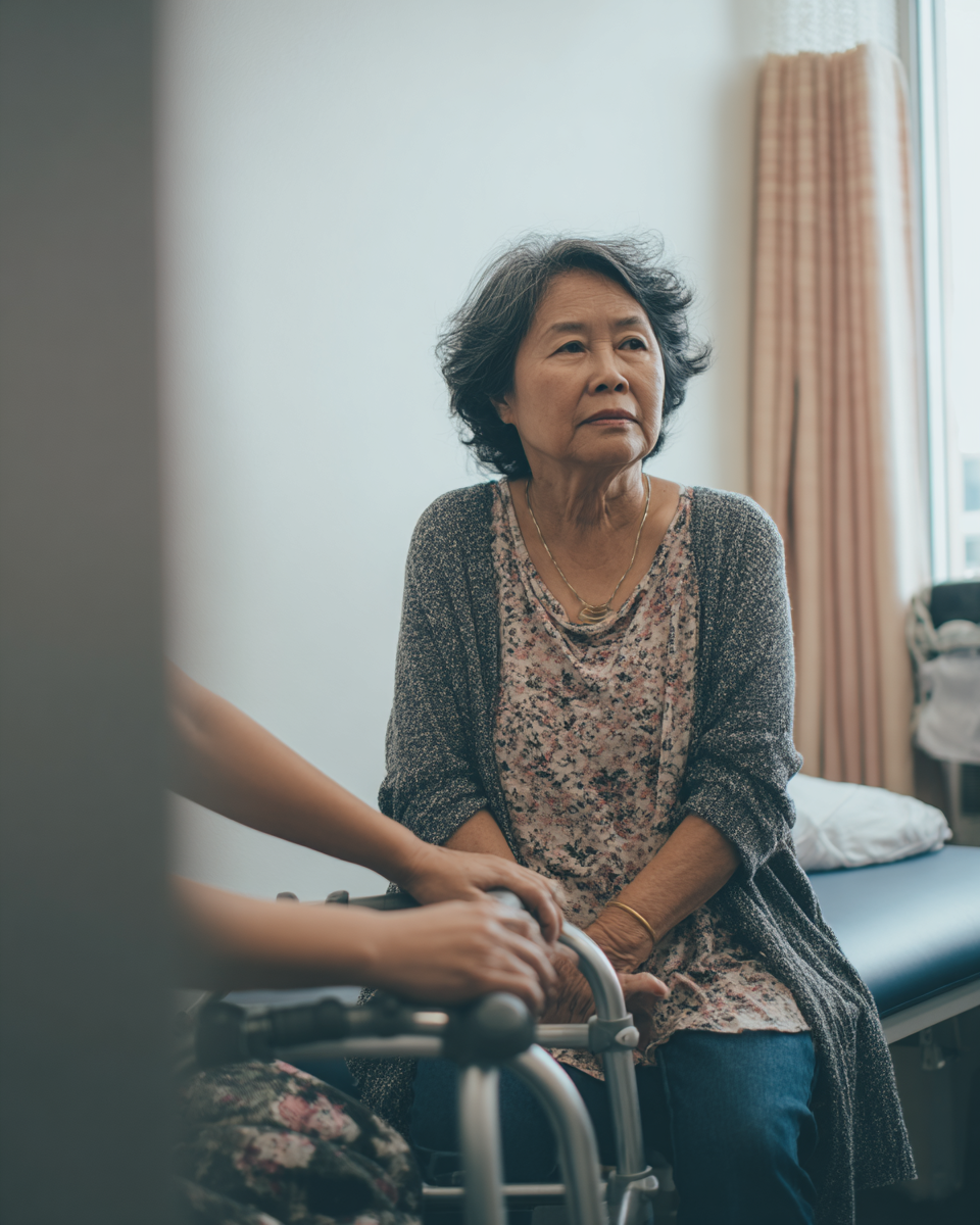 Los Angeles orthopedic specialist evaluating a patient for hip fracture — LAOSS board-certified care across eight LA offices