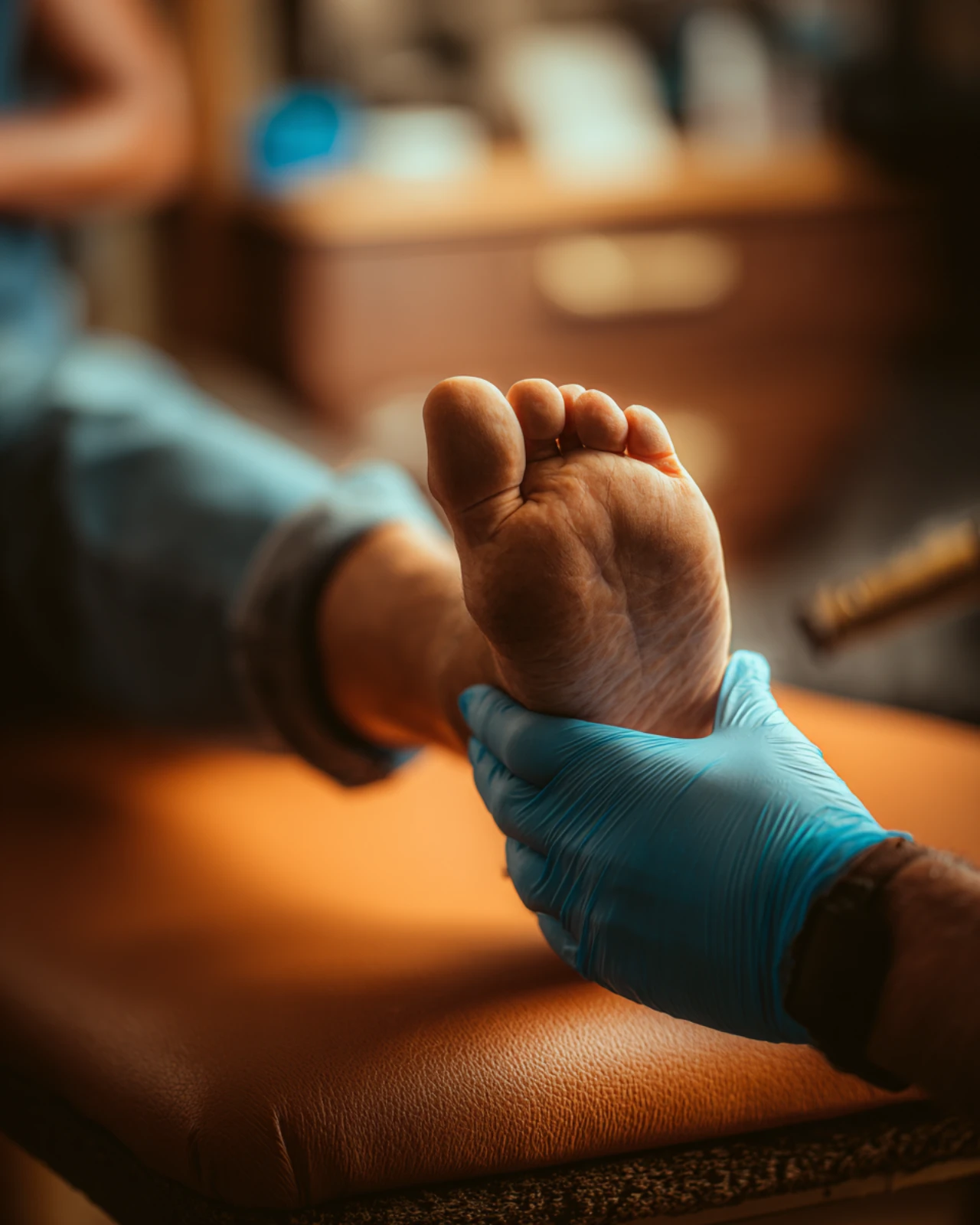 Los Angeles orthopedic specialist evaluating a patient for plantar warts — LAOSS board-certified care across eight LA offices
